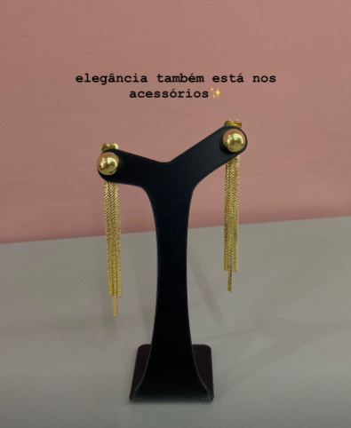 Brincos Golden Sisters